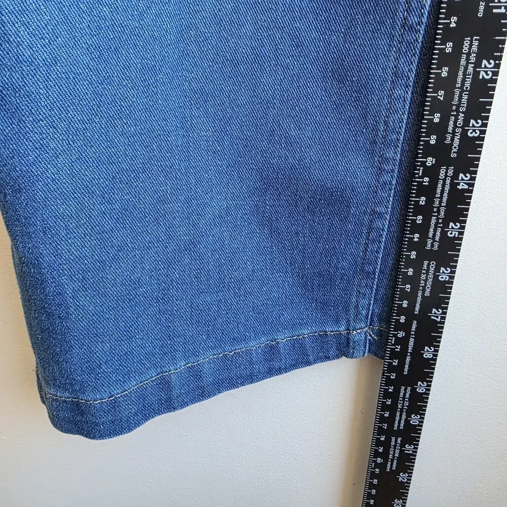 Converse Mens Size L Med Wash Denim Elastic Waist Relaxed Fit Jeans Skater Indie